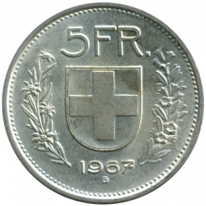 Schweiz 5 Franken - Reverse