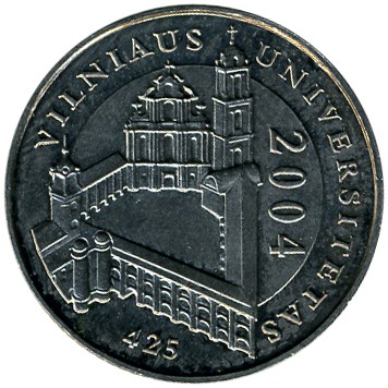 1 Litas , Litauen  (425 Jahre - Universität von Vilnius)