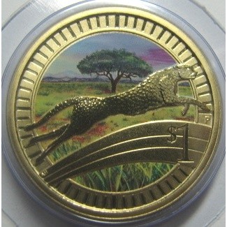 1 doleris , Australija (Gyvūnų sportininkai - Gepardas)