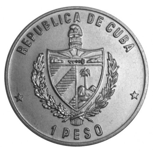 1 peso , Cuba (XIV Jocs Olímpics d'hivern, Sarajevo 1984 - Hoquei sobre gel)