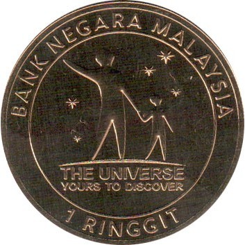 1 ringgit , Malàisia (Any Internacional de l'Astronomia)