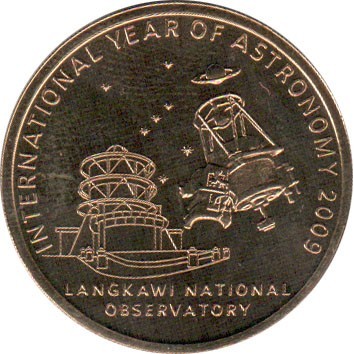 1 ringgit , Malàisia (Any Internacional de l'Astronomia)