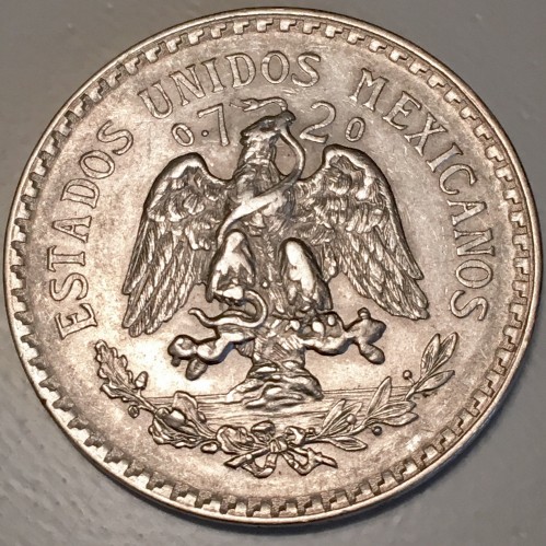 1 peso 1920-1945 (Silver), Mexico