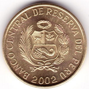 Peru 1 centimo 2002 - obverse
