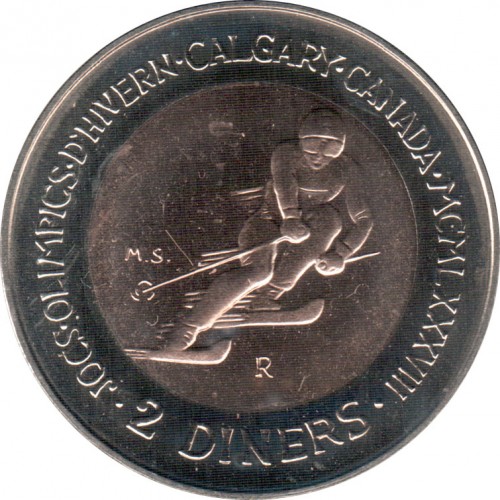 2 diners , Andorra (XV Jocs Olímpics d'Hivern, Calgary 1988)