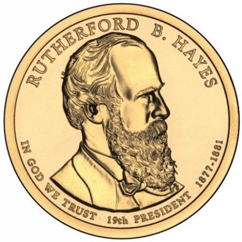 1 Dollar , USA (Präsident der USA - Rutherford B. Hayes (1877-1881))