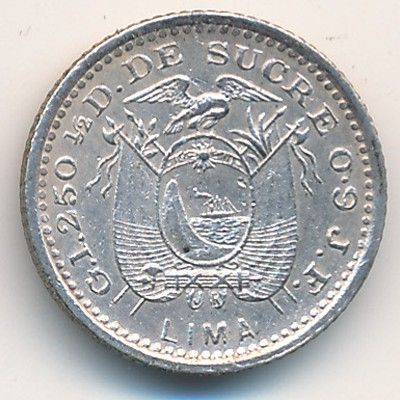 ½ decimo , Ecuador