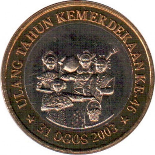 1 ringgit , Malàisia (46è aniversari de la Independència)