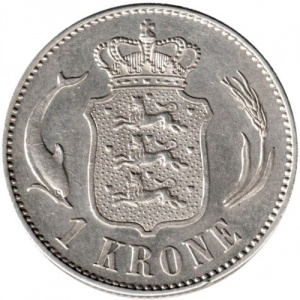 Dänemark  1 Krone - Reverse