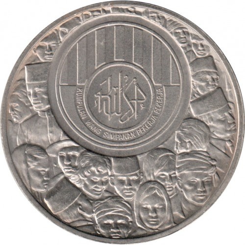 1 ringgit , Malàisia (25è aniversari - Employees Provident Fund)
