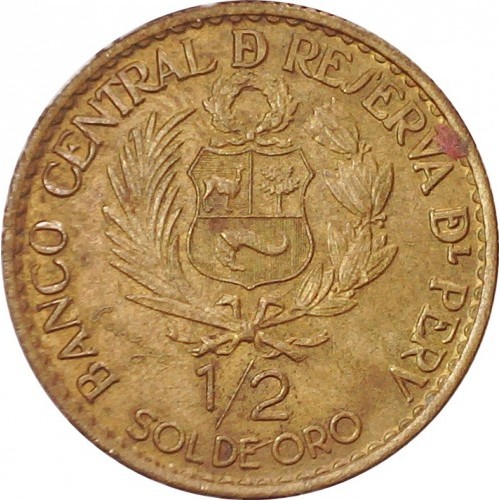 ½ sol , Perú (400è aniversari - Fundació de la Casa de la Moneda de Lima)