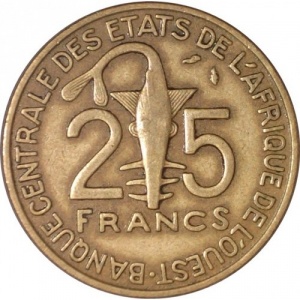 Westafrikanische Staaten (UEMOA) 25 Franken - Obverse