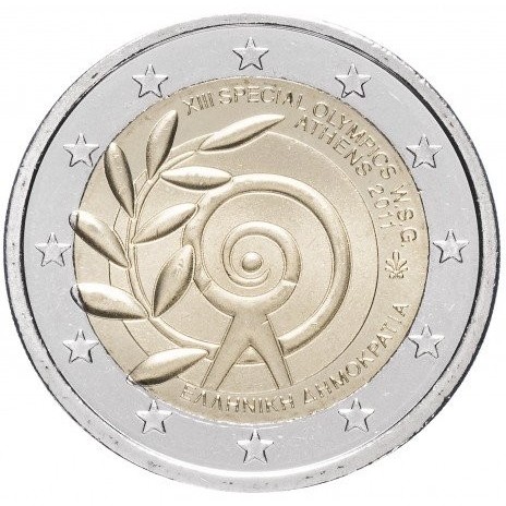 2 euro , Grecia (XIII Giochi olimpici speciali estivi, Atene 2011)