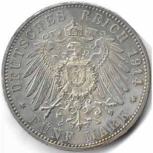 Deutsches Kaiserreich 5 Mark - Reverse
