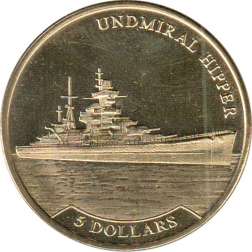 5 dolarów , Nauru (Okręty - Admiral Hipper)