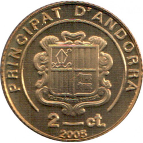 2 cèntims , Andorra (Mort del Papa Joan Pau II)
