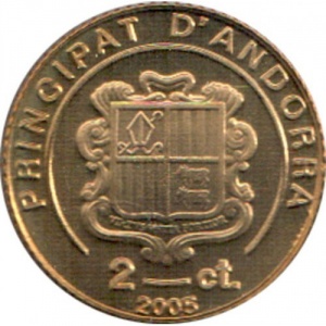 Andorra 2 cèntims - Obverse