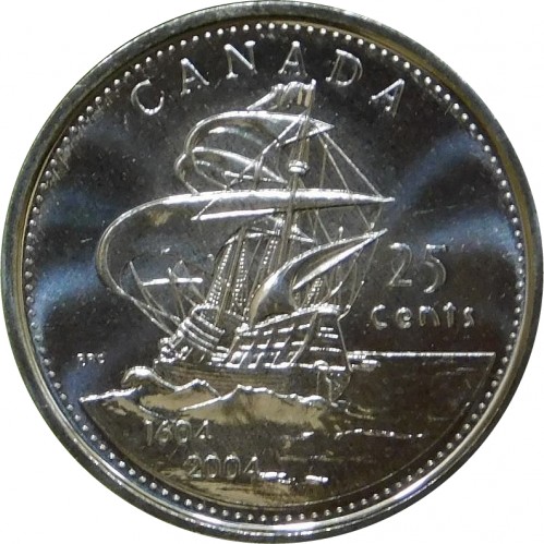 25 Cent , Kanada (400 Jahre - Erste französische Siedlung)