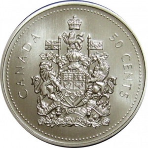 Canadá 50 centavos - Reverse