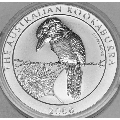 1 dollar , Australie (Kookaburra australien /regardant la toile d'araignée/)