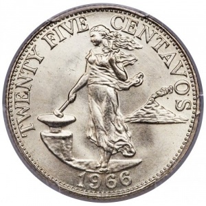 Philippinen  25 Centavos - Reverse
