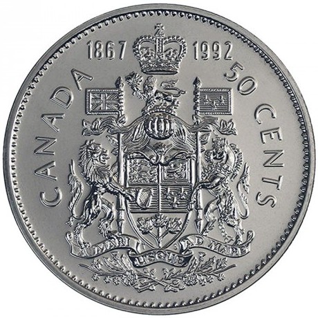 50 cents , Canadà (125è aniversari del Canadà)