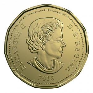 Canada 1 dollar 2018 - obverse