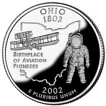 ¼ Dollar , USA (Ohio State Quarter)