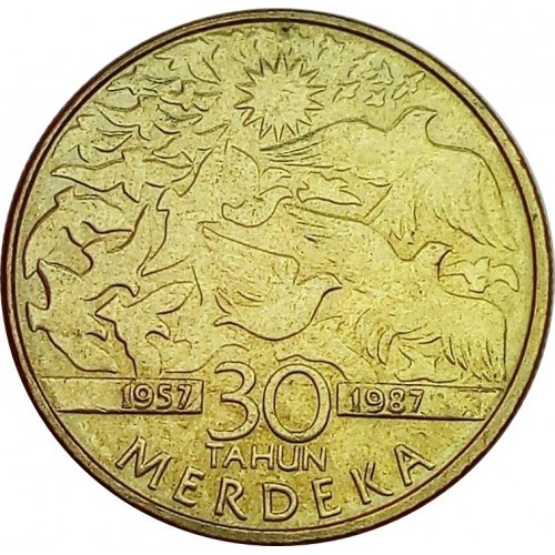 1 ringgit , Malàisia (30è aniversari de la Independència)