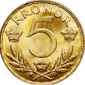 Schweden  5 Kronen - Reverse