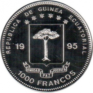 Экваториальная Гвинея 1000 франков - Obverse