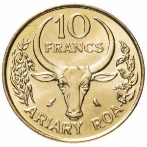 Madagaskar  10 Franken - Reverse