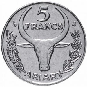Madagaskar  5 Franken - Reverse
