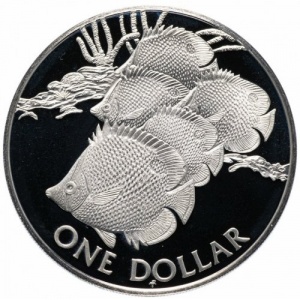 Britischen Jungferninseln  1 Dollar - Reverse