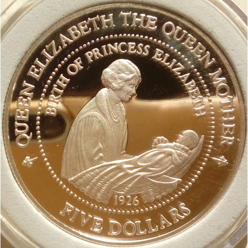 5 dollars 1994 - Birth of Princess Elizabeth, 1926, New Zealand