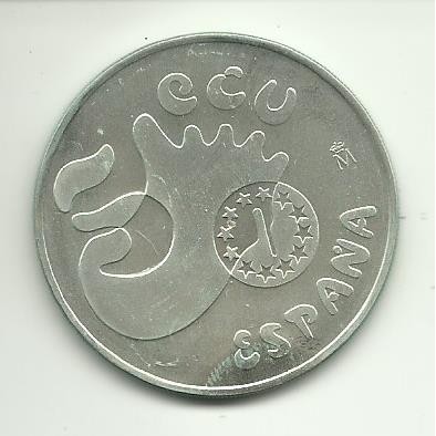 5 ECUs , Espanya (Alfons X de Castella /unc/)