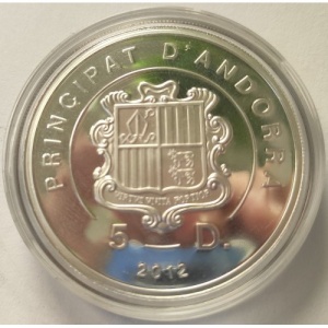 آندورا 5 دینر - Obverse