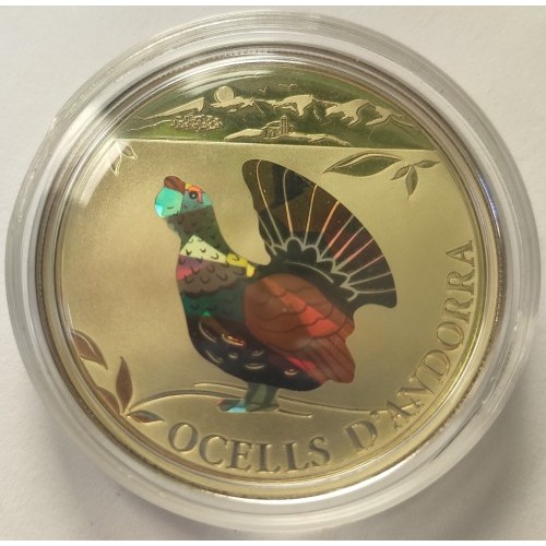 5 dinérů , Andorra (Ptáci Andorry - tetřev hlušec)