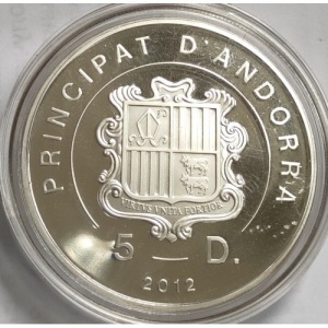 آندورا 5 دینر - Obverse