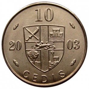 Гана 10 седи - Reverse