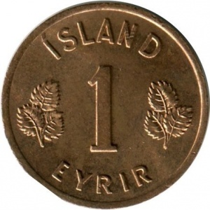Island  1 Aurar - Reverse