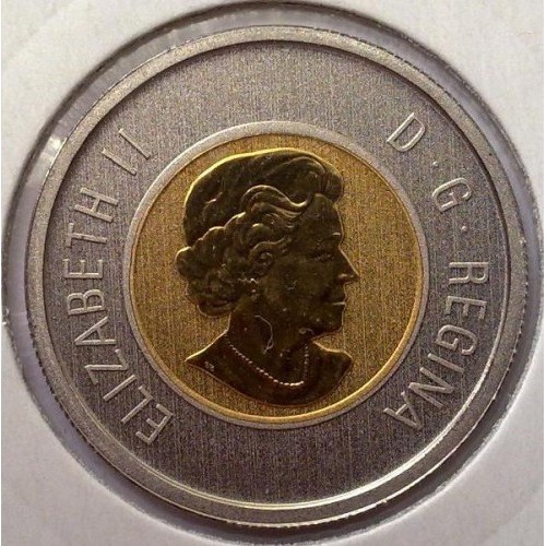 2 dólares , Canadá (Natureza - Filhote de lobo)