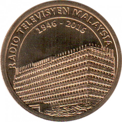 1 ringgit , Malaisie (70ème anniversaire - Radio Télévision Malaisie)