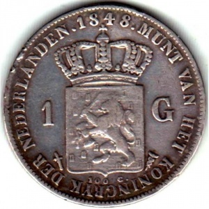 Niederlande 1 Gulden - Reverse