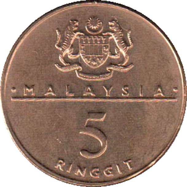 5 ringgit , Malesia (XI Riunione dei capi di governo del Commonwealth, Kuala Lumpur 1989
)