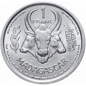 Madagaskar  1 Franken - Reverse