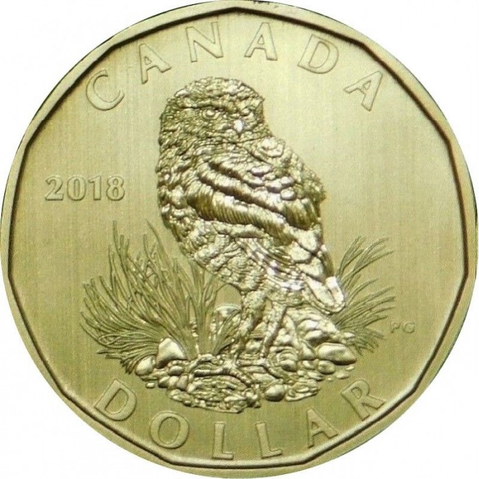 1 dolar , Kanada (Burrowing Owl)