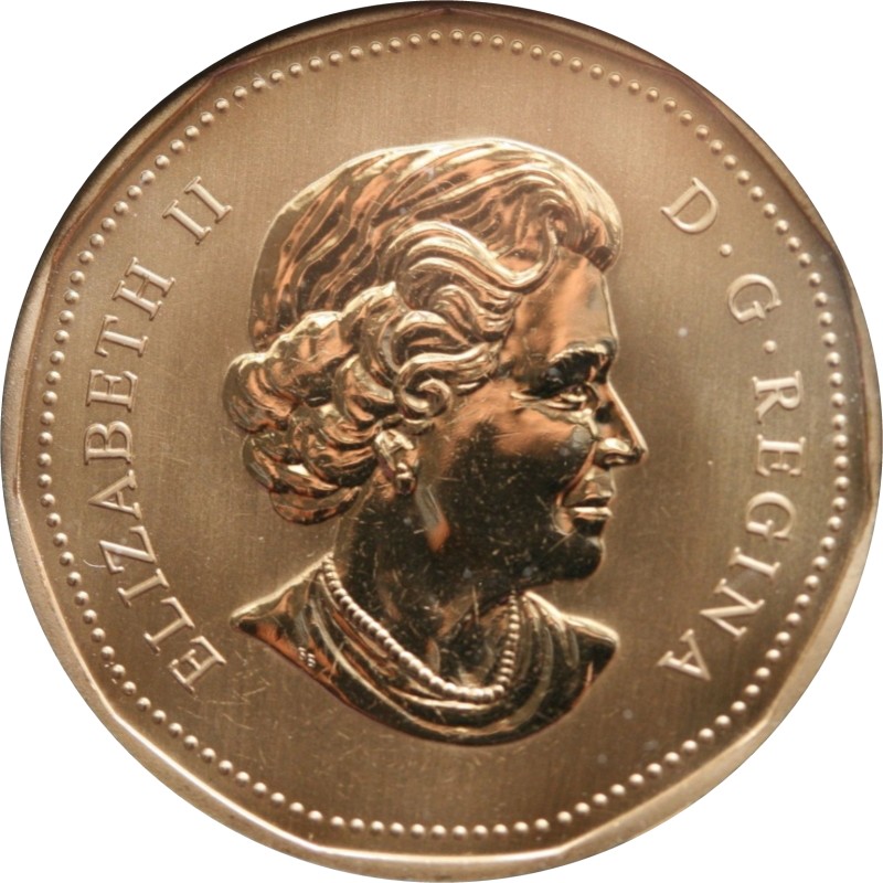 1 dollar , Canadà (Fraret crestat)