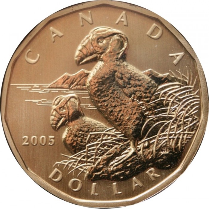 1 dollar , Canadà (Fraret crestat)