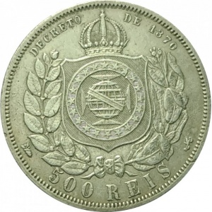 Brasilien  500 Réis - Reverse